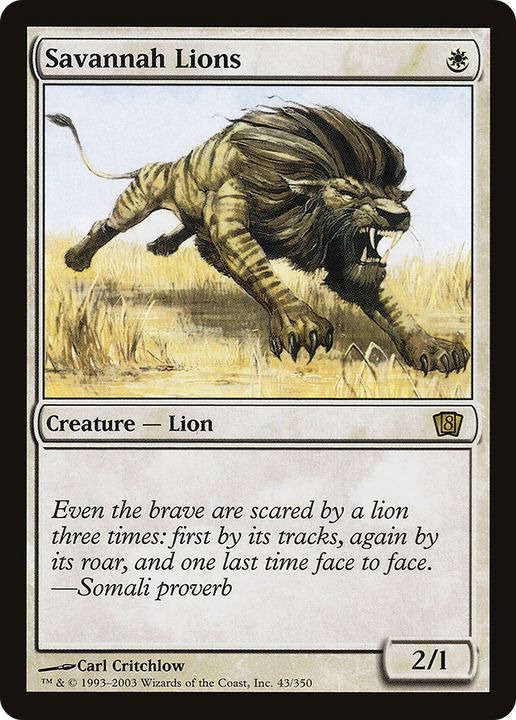 Savannah Lions in the group Magic the Gathering / Types / Colors / White at Proxyprinters.com (70562)