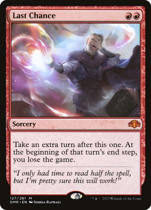 Last Chance in the group Magic the Gathering / Types / Colors / Red at Proxyprinters.com (70570)