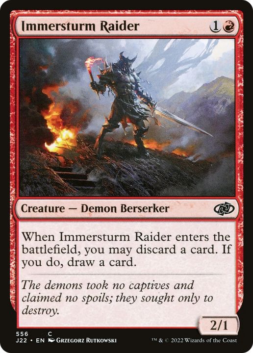 Immersturm Raider in the group Magic the Gathering / Types / Colors / Red at Proxyprinters.com (70632)