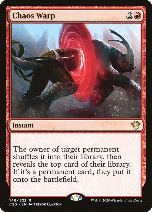 Chaos Warp in the group Magic the Gathering / Types / Colors / Red at Proxyprinters.com (70685)