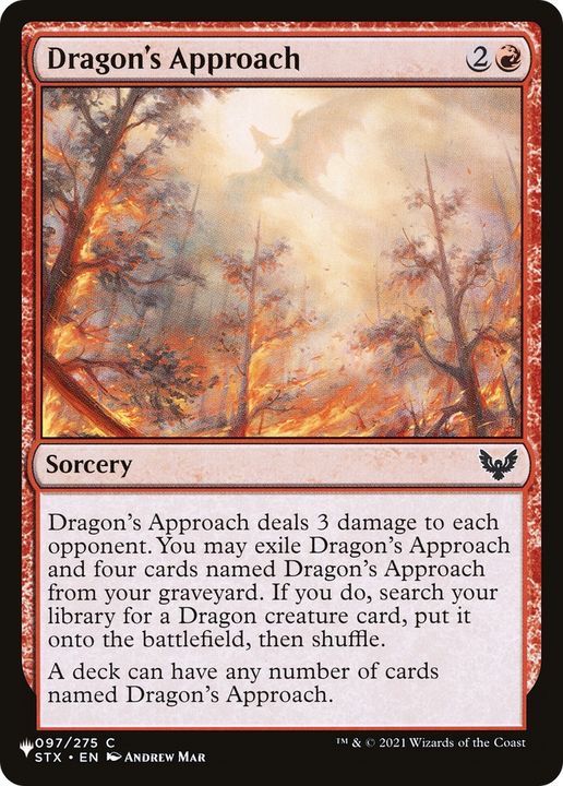 Dragon's Approach in the group Magic the Gathering / Types / Colors / Red at Proxyprinters.com (70727)