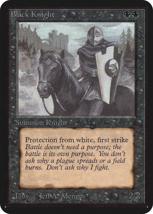 Black Knight in the group Magic the Gathering / Types / Creatures / Human at Proxyprinters.com (70735)