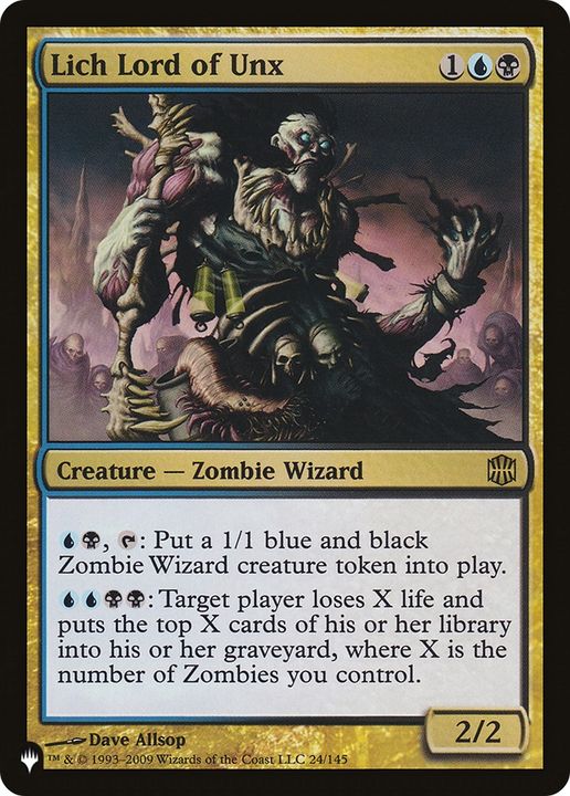 Lich Lord of Unx in the group Magic the Gathering / Types / Colors / Multicolors / B, U at Proxyprinters.com (70751)