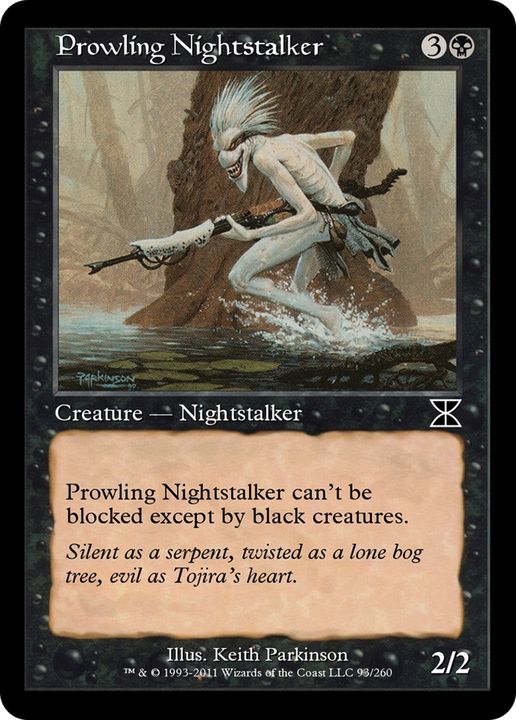 Prowling Nightstalker in the group Magic the Gathering / Types / Colors / Black at Proxyprinters.com (70770)