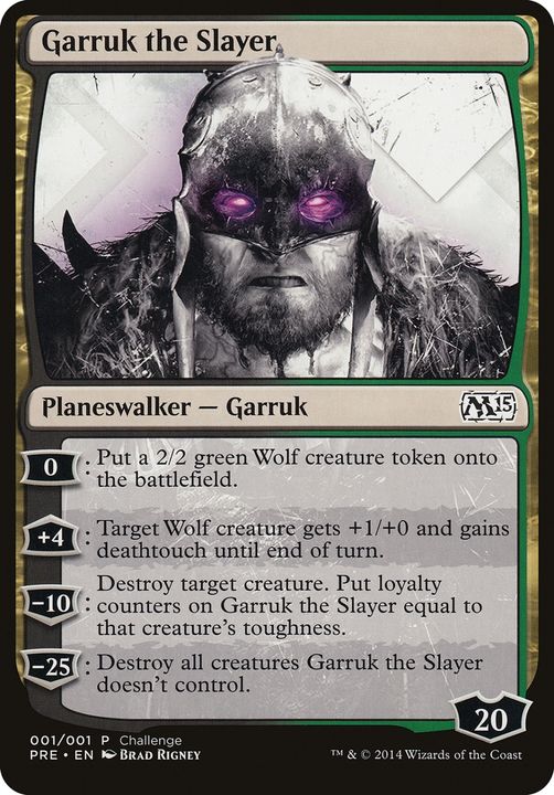 Garruk the Slayer in the group Magic the Gathering / Types / Colors / Multicolors / B, G at Proxyprinters.com (70784)