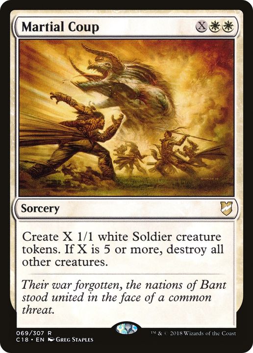 Martial Coup in the group Magic the Gathering / Types / Colors / White at Proxyprinters.com (70792)