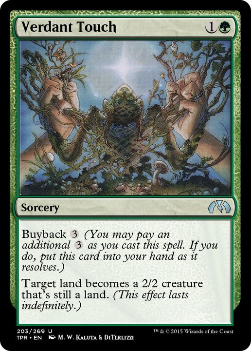 Verdant Touch in the group Magic the Gathering / Types / Colors / Green at Proxyprinters.com (70796)