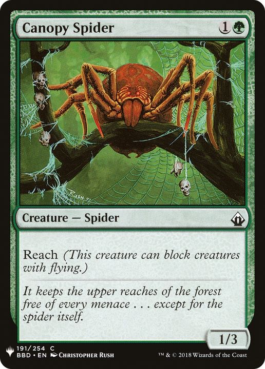 Canopy Spider in the group Magic the Gathering / Sets / The List at Proxyprinters.com (70805)