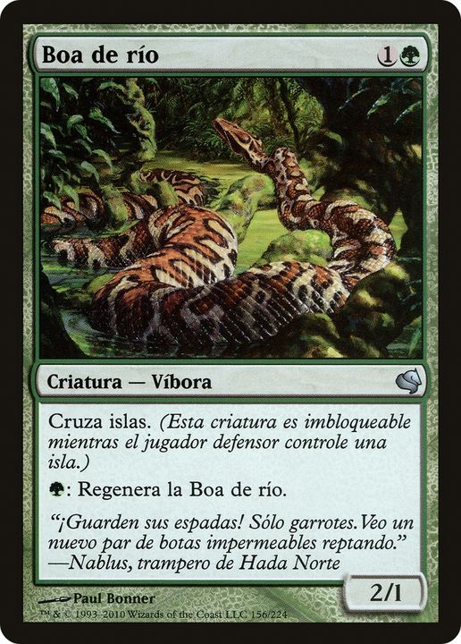 River Boa in the group Magic the Gathering / Types / Colors / Green at Proxyprinters.com (70810)