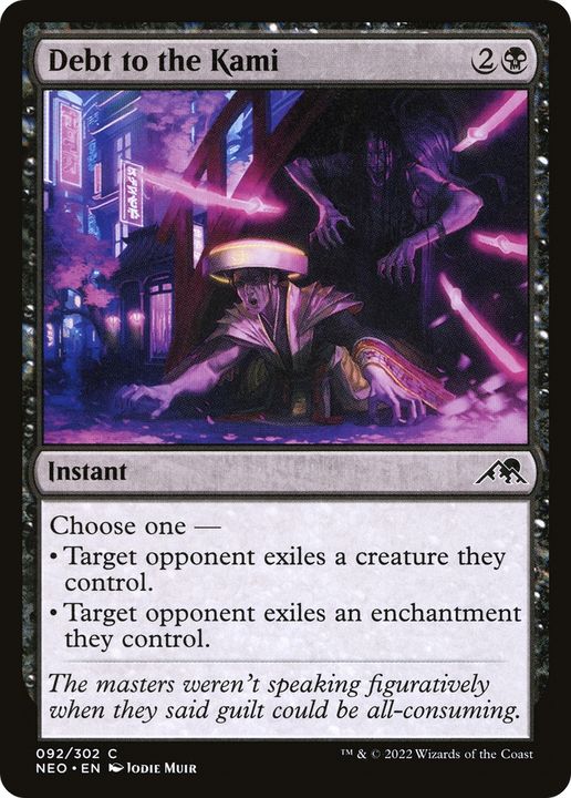 Debt to the Kami in the group Magic the Gathering / Types / Colors / Black at Proxyprinters.com (70818)