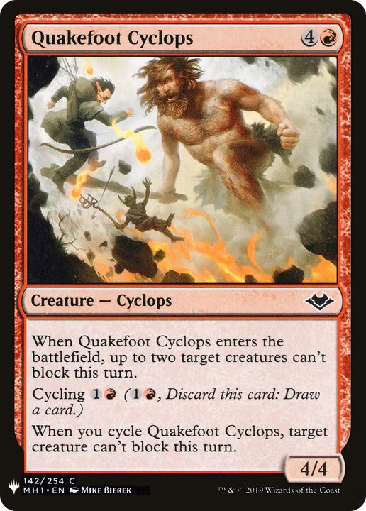 Quakefoot Cyclops in the group Magic the Gathering / Sets / The List at Proxyprinters.com (70828)