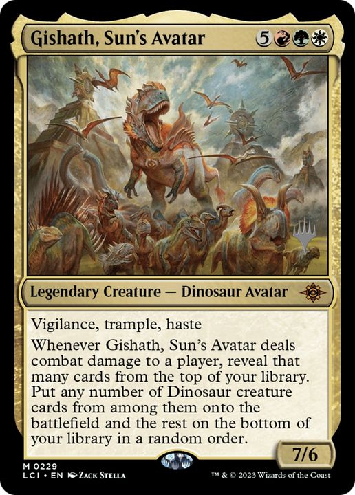 Gishath, Sun's Avatar in the group Magic the Gathering / Types / Colors / Multicolors / G, R, W at Proxyprinters.com (70860)