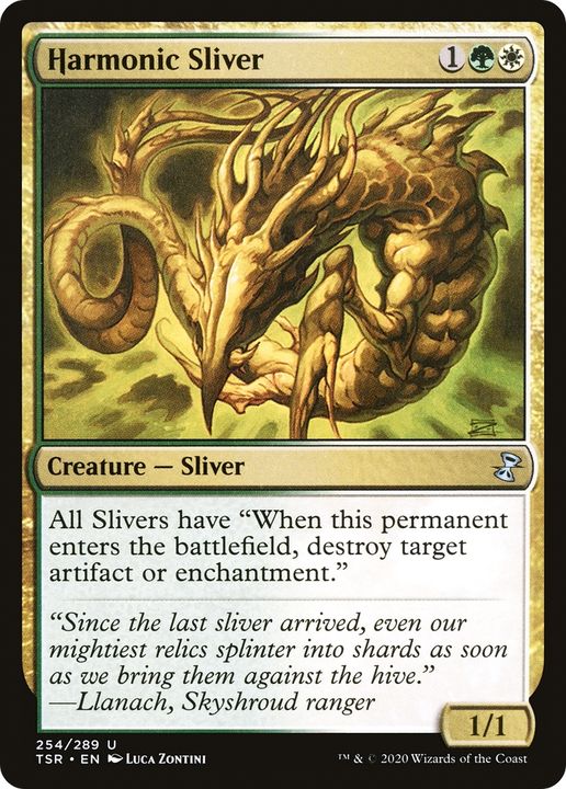 Harmonic Sliver in the group Magic the Gathering / Types / Colors / Multicolors / G, W at Proxyprinters.com (70877)