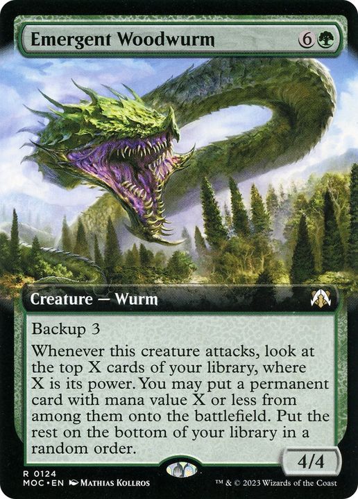 Emergent Woodwurm in the group Magic the Gathering / Types / Colors / Green at Proxyprinters.com (70914)