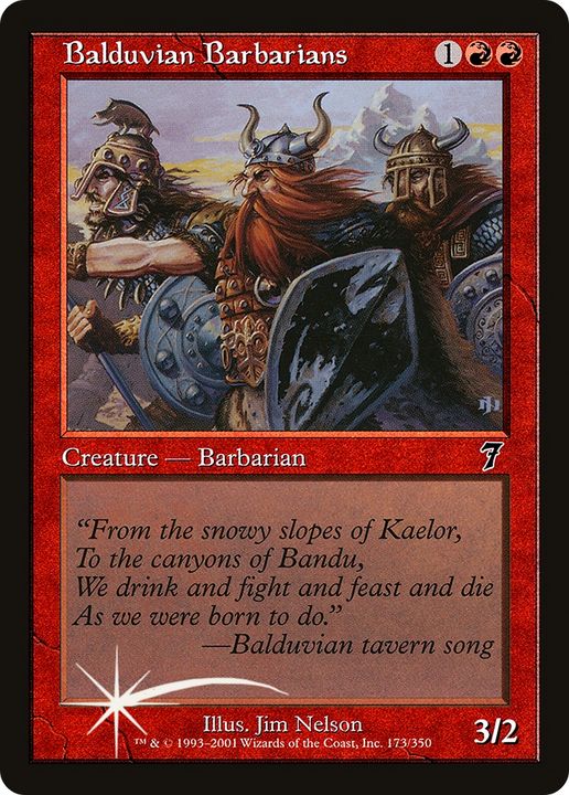 Balduvian Barbarians in the group Magic the Gathering / Sets / Seventh Edition at Proxyprinters.com (70951)