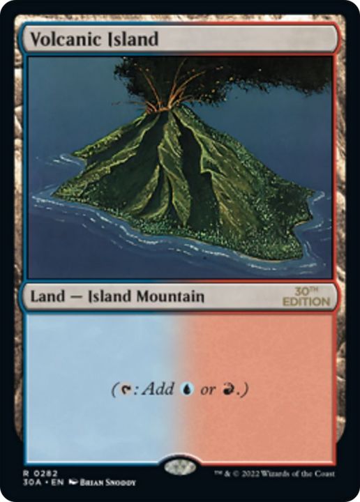 Volcanic Island in the group Magic the Gathering / Sets / 30th Anniversary Edition at Proxyprinters.com (7100)