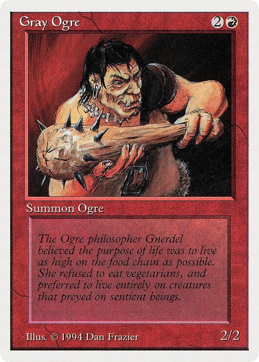 Gray Ogre in the group Magic the Gathering / Sets / Summer Magic / Edgar at Proxyprinters.com (71019)