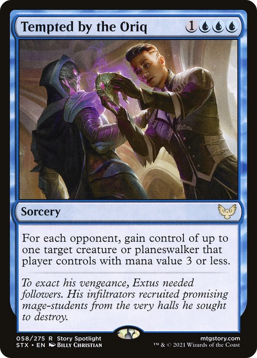 Tempted by the Oriq in the group Magic the Gathering / Types / Colors / Blue at Proxyprinters.com (71033)