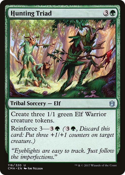 Hunting Triad in the group Magic the Gathering / Types / Creatures / Elf at Proxyprinters.com (71052)