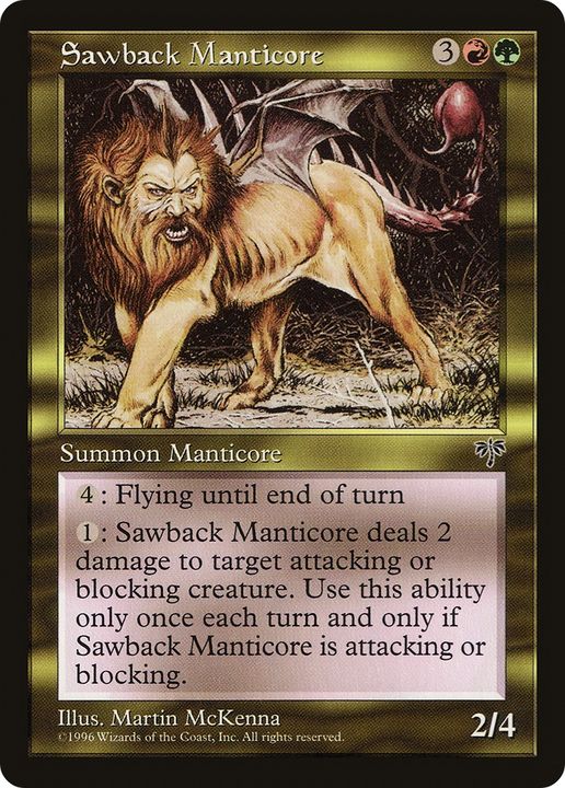 Sawback Manticore in the group Magic the Gathering / Sets / Mirrodin Besieged Tokens at Proxyprinters.com (71057)