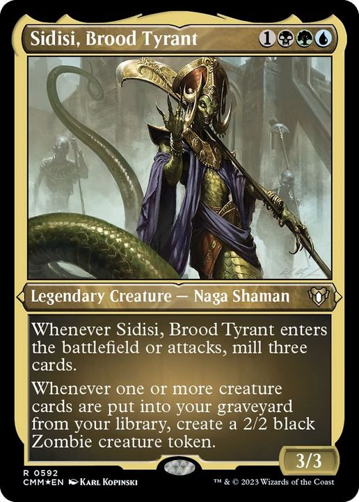 Sidisi, Brood Tyrant in the group Magic the Gathering / Types / Colors / Multicolors / B, G, U at Proxyprinters.com (7109)