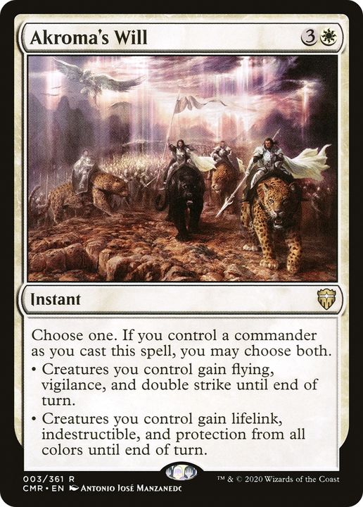 Akroma's Will in the group Magic the Gathering / Types / Colors / White at Proxyprinters.com (71111)