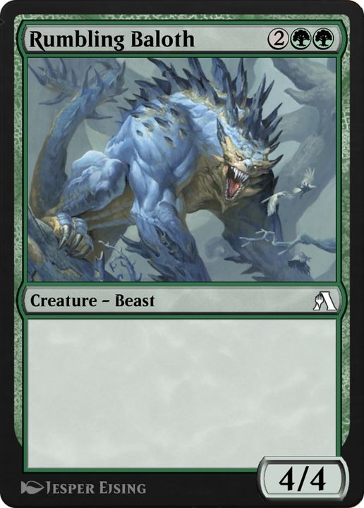 Rumbling Baloth in the group Magic the Gathering / Types / Colors / Green at Proxyprinters.com (71123)