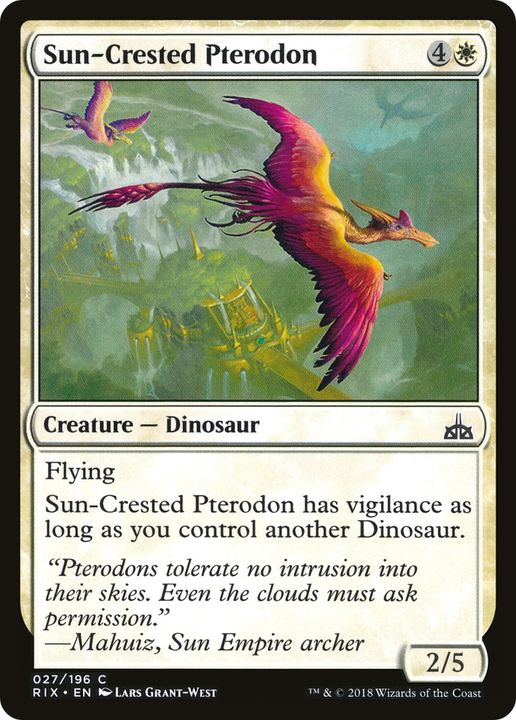 Sun-Crested Pterodon in the group Magic the Gathering / Types / Colors / White at Proxyprinters.com (71136)