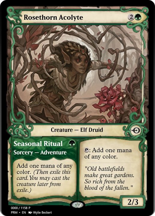 Rosethorn Acolyte // Seasonal Ritual in the group Magic the Gathering / Types / Creatures / Elf at Proxyprinters.com (71137)