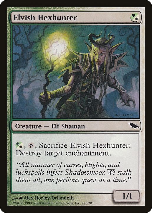 Elvish Hexhunter in the group Magic the Gathering / Types / Colors / Multicolors / G, W at Proxyprinters.com (71186)