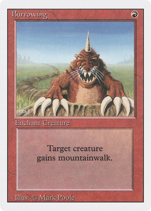 Burrowing in the group Magic the Gathering / Types / Colors / Red at Proxyprinters.com (71191)