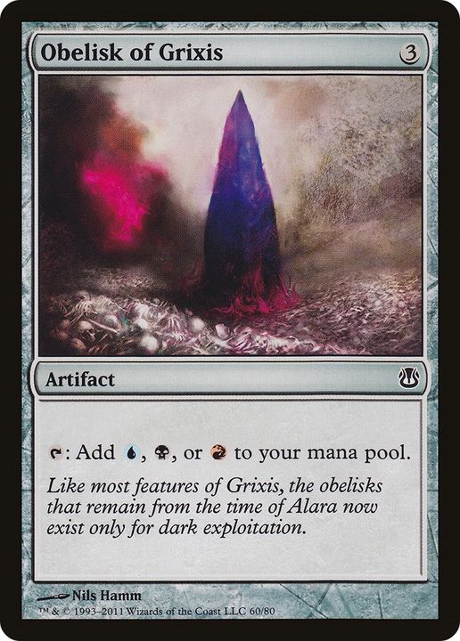 Obelisk of Grixis in the group Magic the Gathering / Types / Artifacts / Artifact at Proxyprinters.com (71192)