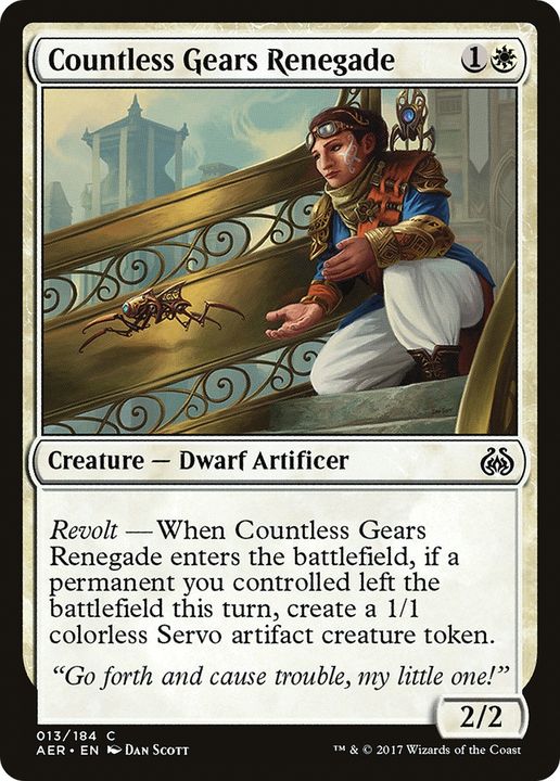 Countless Gears Renegade in the group Magic the Gathering / Types / Colors / White at Proxyprinters.com (71229)