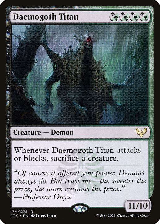 Daemogoth Titan in the group Magic the Gathering / Types / Colors / Multicolors / B, G at Proxyprinters.com (71264)