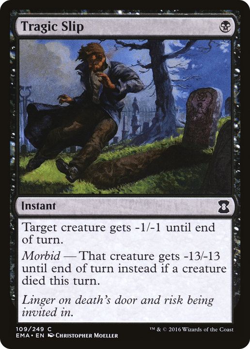 Tragic Slip in the group Magic the Gathering / Types / Colors / Black at Proxyprinters.com (71307)