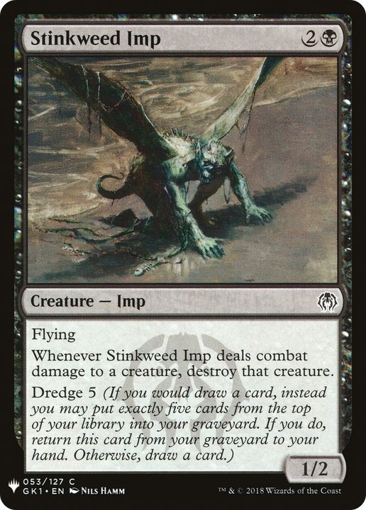 Stinkweed Imp in the group Magic the Gathering / Types / Colors / Black at Proxyprinters.com (71319)