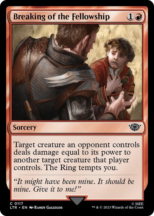 Breaking of the Fellowship in the group Magic the Gathering / Types / Colors / Red at Proxyprinters.com (7132)