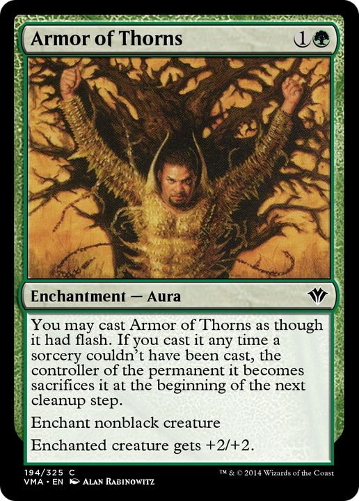 Armor of Thorns in the group Magic the Gathering / Types / Colors / Green at Proxyprinters.com (71340)