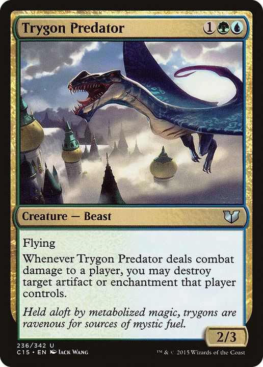 Trygon Predator in the group Magic the Gathering / Types / Colors / Multicolors / G, U at Proxyprinters.com (71346)