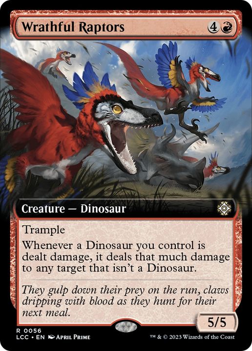 Wrathful Raptors in the group Magic the Gathering / Types / Colors / Red at Proxyprinters.com (71347)