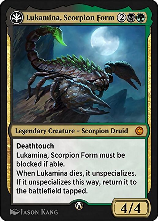 Lukamina, Scorpion Form in the group Magic the Gathering / Types / Colors / Multicolors / B, G at Proxyprinters.com (71353)