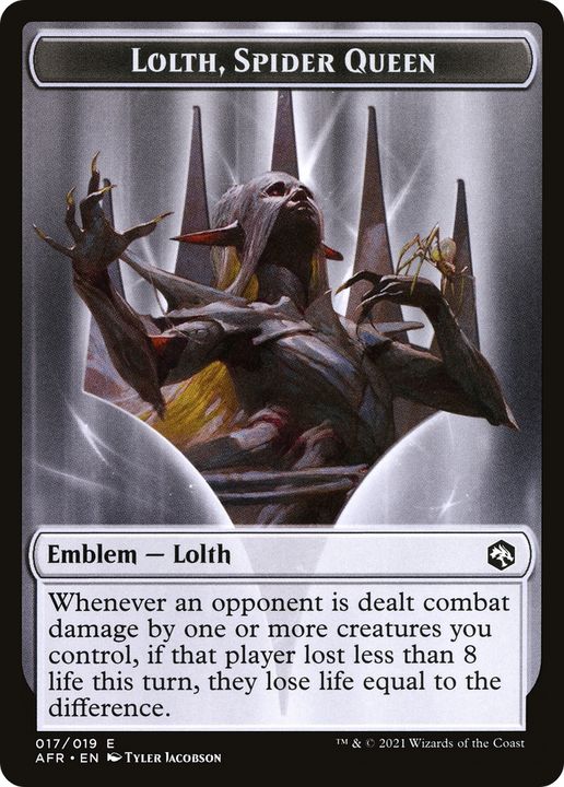 Lolth, Spider Queen Emblem in the group Magic the Gathering / Types / Colors / Colorless at Proxyprinters.com (71366)