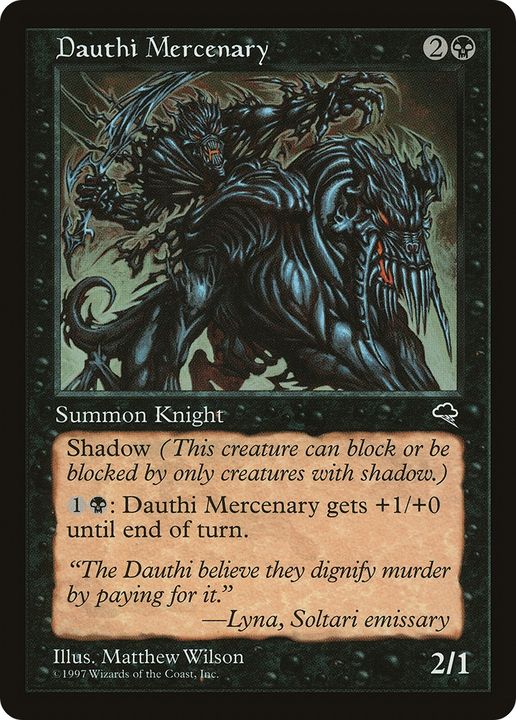 Dauthi Mercenary in the group Magic the Gathering / Types / Colors / Black at Proxyprinters.com (71370)