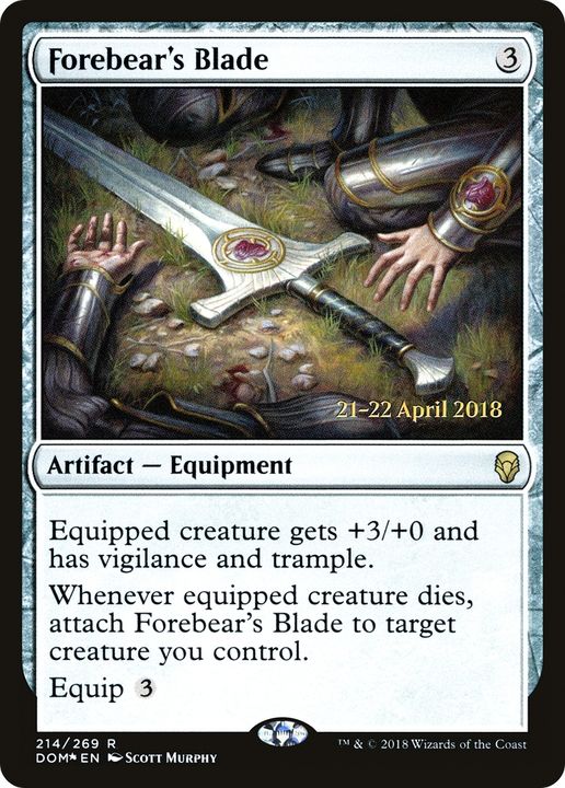 Forebear's Blade in the group Magic the Gathering / Sets / Dominaria Promos at Proxyprinters.com (71381)