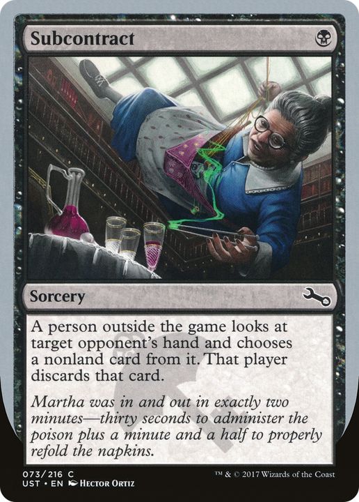 Subcontract in the group Magic the Gathering / Sets / Unstable Promos at Proxyprinters.com (71388)