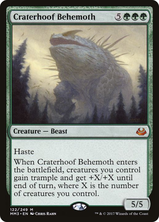 Craterhoof Behemoth in the group Magic the Gathering / Types / Colors / Green at Proxyprinters.com (71392)