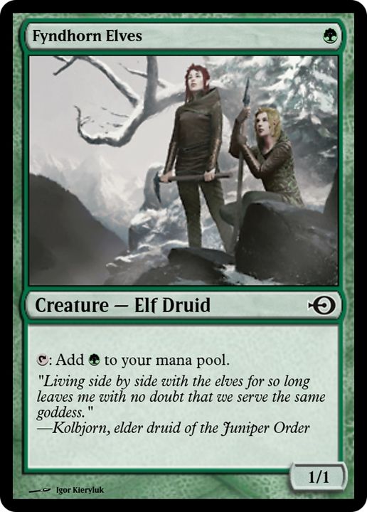 Fyndhorn Elves in the group Magic the Gathering / Types / Creatures / Elf at Proxyprinters.com (71406)