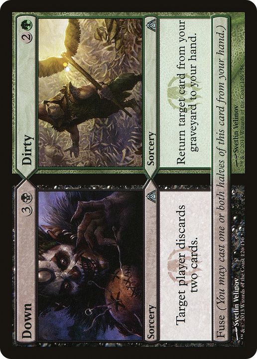 Down // Dirty in the group Magic the Gathering / Types / Colors / Multicolors / B, G at Proxyprinters.com (71412)