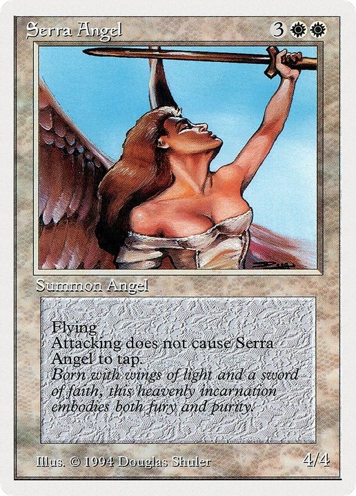 Serra Angel in the group Magic the Gathering / Types / Colors / White at Proxyprinters.com (71418)