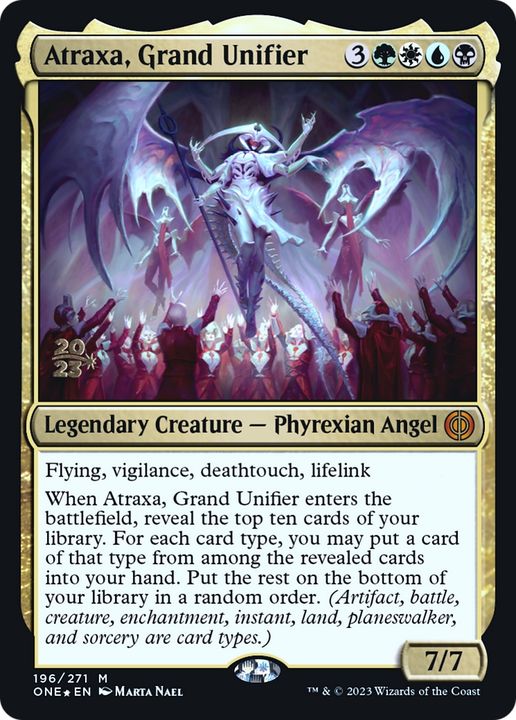 Atraxa, Grand Unifier in the group Magic the Gathering / Sets / Phyrexia: All Will Be One Promos at Proxyprinters.com (71445)